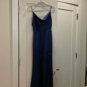 Amsale French blue gown